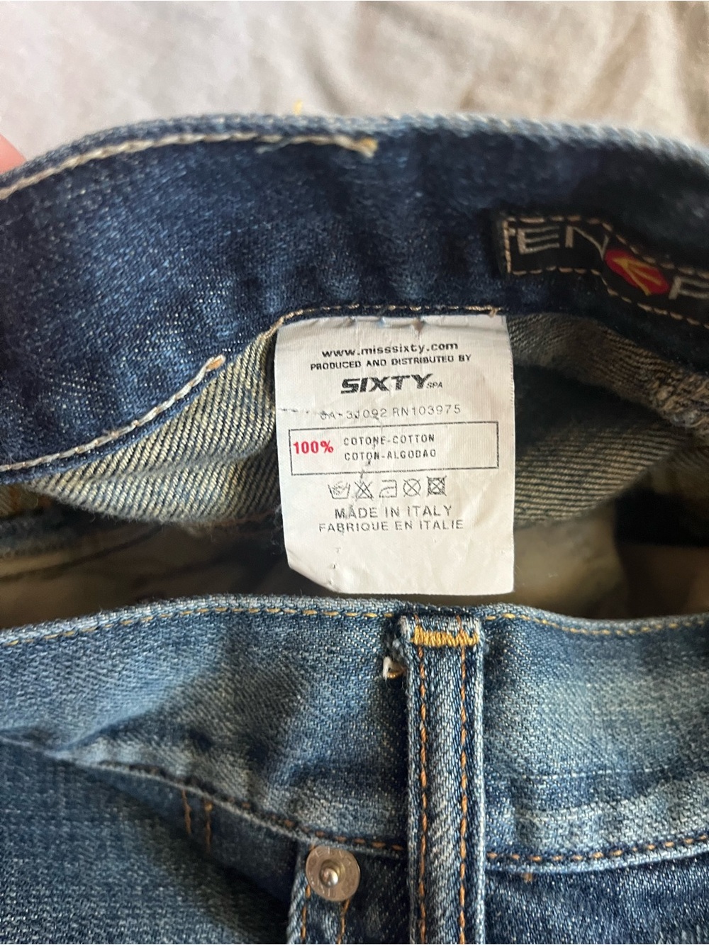 Vintage Men's ENERGIE ‘Loose Morris’ jeans - Wide bottom-Made Italy - worn once. - Picture 12 of 12
